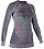 Лонгслив женский UYN Ambityon Uw Lg_Sl Black Melange/Purple/Raspberry - Фото 3 малая