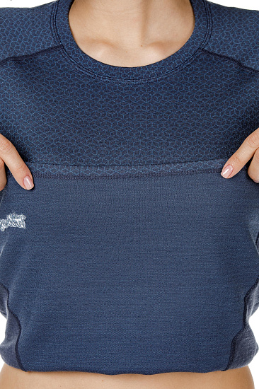 Футболка женская Bergans Snoull Dk Fogblue/Fogblue - Фото 5 большая