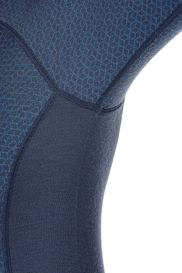 Футболка женская Bergans Snoull Half Zip Dk Fogblue/Fogblue - Фото 4 большая