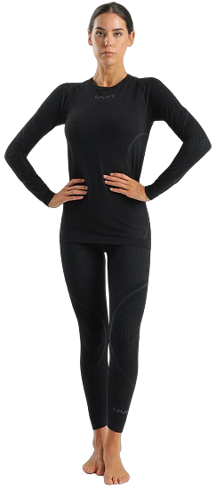 Лонгслив женский UYN Evolutyon Biotech Uw Long Sl Black - Фото 3 большая