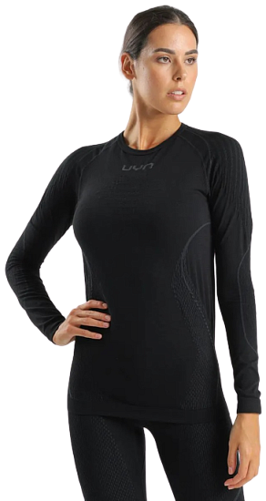 Лонгслив женский UYN Evolutyon Biotech Uw Long Sl Black - Фото 4 большая