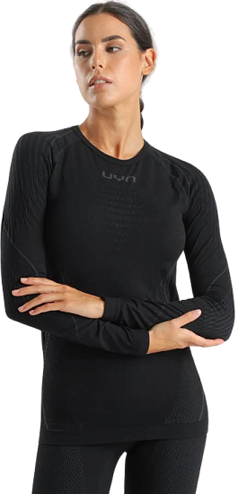 Лонгслив женский UYN Evolutyon Biotech Uw Long Sl Black - Фото 8 большая