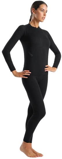 Лонгслив женский UYN Fusyon Biotech Uw Black - Фото 3 большая