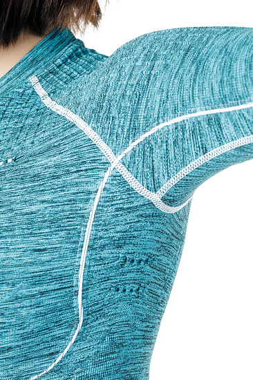 Футболка женская X-Bionic Accumulator Evo Melange Uw Shirt Lg_Sl. Round Neck - Фото 3 большая