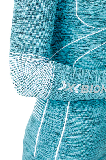 Футболка женская X-Bionic Accumulator Evo Melange Uw Shirt Lg_Sl. Round Neck - Фото 4 большая