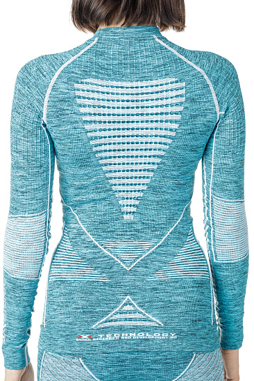 Футболка женская X-Bionic Accumulator Evo Melange Uw Shirt Lg_Sl. Round Neck - Фото 5 большая