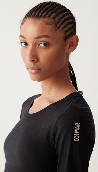 Лонгслив женский Colmar Frontier LS Black - Фото 4 большая