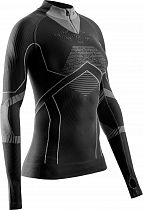 Лонгслив женский X-Bionic Energy Accumulator 1/2 Zip X Black/Light Grey