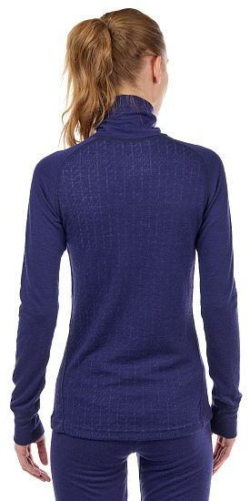 Пулон женский Devold Duo Active Zip Neck Evening - Фото 5 большая