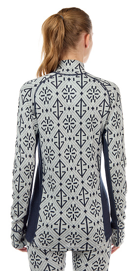 Пулон женский Devold Liadalsnipa Half Zip Neck Raw White - Фото 4 большая