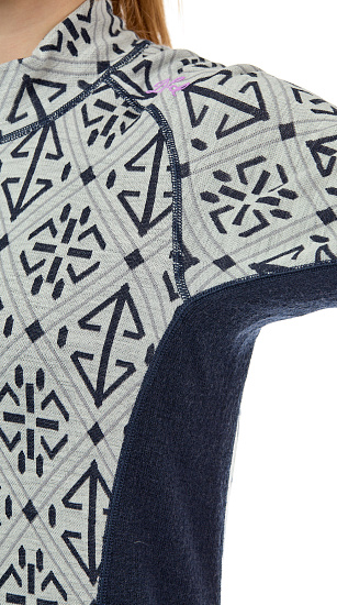 Пулон женский Devold Liadalsnipa Half Zip Neck Raw White - Фото 5 большая