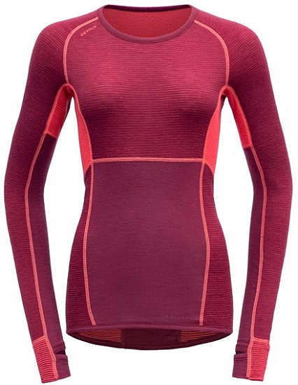 Футболка женская Devold Tuvegga Sport Air Poppy - Фото 1 большая