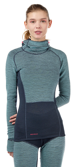 Пулон женский Devold Tuvegga Sport Air Hoodie Cameo - Фото 5 большая