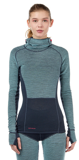 Пулон женский Devold Tuvegga Sport Air Hoodie Cameo - Фото 6 большая