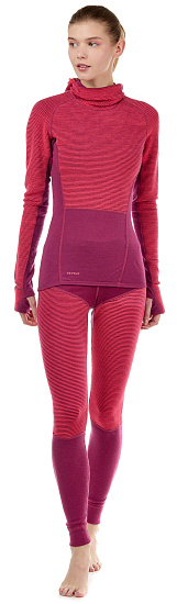 Пулон женский Devold Tuvegga Sport Air Hoodie Poppy - Фото 3 большая