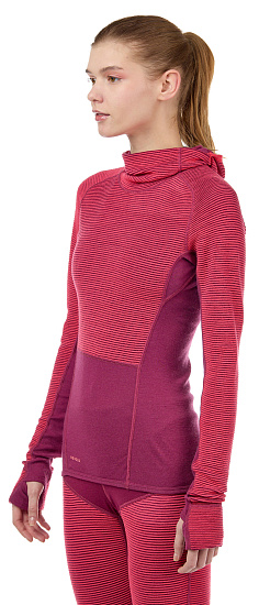 Пулон женский Devold Tuvegga Sport Air Hoodie Poppy - Фото 5 большая