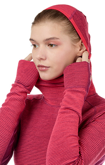 Пулон женский Devold Tuvegga Sport Air Hoodie Poppy - Фото 8 большая