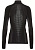 Футболка женская Odlo Top Turtle Neck L/S Half Zip Performans Черный - Фото 2 малая