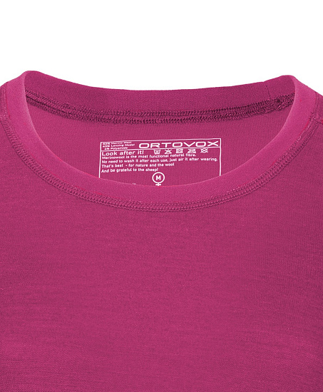Футболка женская Ortovox 210 Supersoft Ls Dark Very Berry - Фото 2 большая