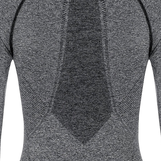 Футболка женская Odlo Crew Neck L/S Perfomance Light Черн./Т.Сер. Графит - Фото 4 большая