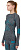 Лонгслив женский X-Bionic Energy Accumulator 4.0 Melange Dark Grey Melange/Water Green - Фото 5 малая