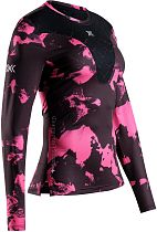 Лонгслив женский X-Bionic Corefusion Run Wolfpack/Black/Neo Pink Winter