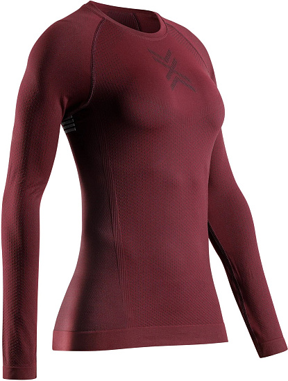 Лонгслив женский X-Bionic Xceed Run Oxide Red/X Black - Фото 1 большая
