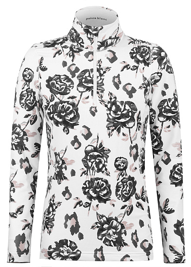 Футболка женская PoivreBlanc W19-1940-WO Brown Flower - Фото 1 большая