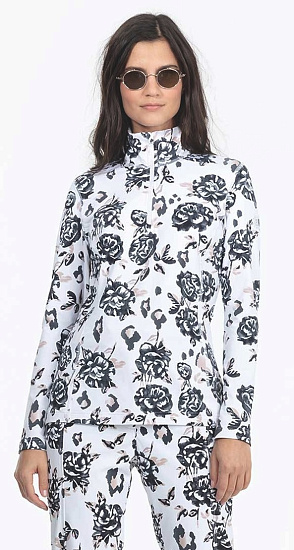 Футболка женская PoivreBlanc W19-1940-WO Brown Flower - Фото 2 большая