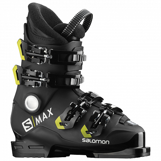 Горнолыжные ботинки детские Salomon X Max 60T M Jet Black/Acid - Фото 1 большая