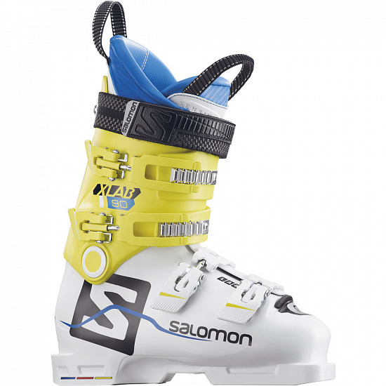 Горнолыжные ботинки детские Salomon X LAB 90 White/Yellow - Фото 1 большая