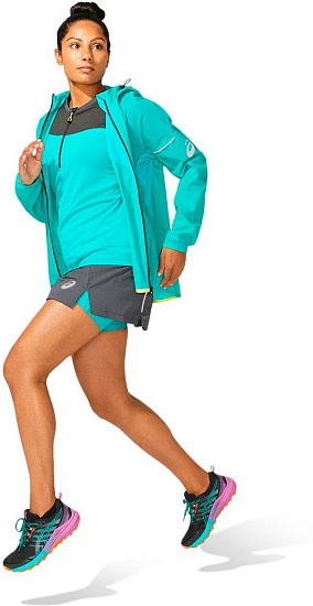 Юбка женская ASICS Fujitrail Graphite Grey/Baltic Jewel - Фото 7 большая
