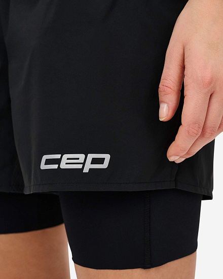 Шорты женские CEP C48W The Run 2in1 Black - Фото 6 большая