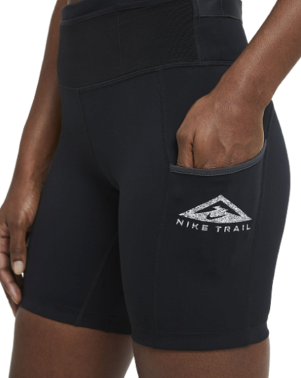 Шорты женские Nike Epic Luxe Trail Black - Фото 8 большая