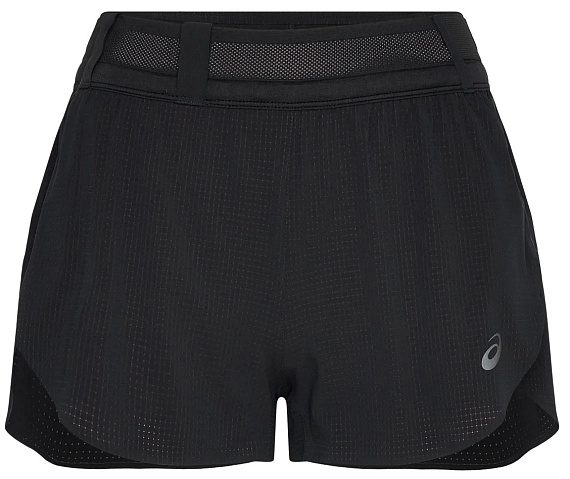 Шорты женские ASICS Metarun Split Black - Фото 1 большая