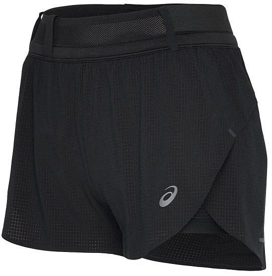 Шорты женские ASICS Metarun Split Black - Фото 3 большая