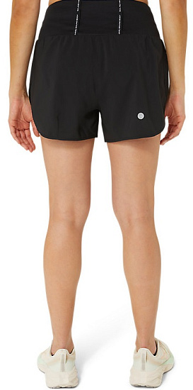 Шорты женские ASICS Road 3.5in Black - Фото 4 большая