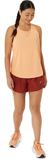 Шорты женские ASICS Road 3.5In Deep Red - Фото 4 большая