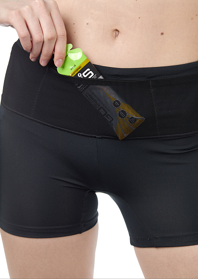 Шорты женские Scott Tight RC Run Black/Yellow - Фото 6 большая