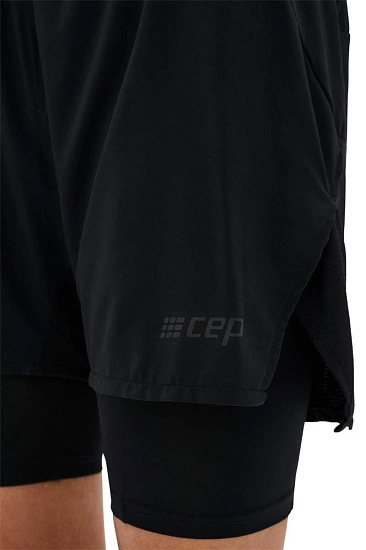 Шорты женские CEP C48W The Run 2in1 Black - Фото 6 большая