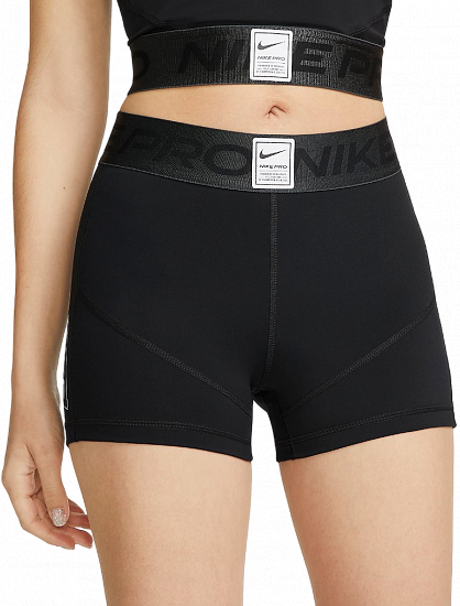 Шорты женские Nike Pro Dri-Fit Mr 3In Grx Black - Фото 1 большая