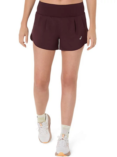 Шорты женские ASICS Road 3.5In Dark Currant - Фото 2 большая