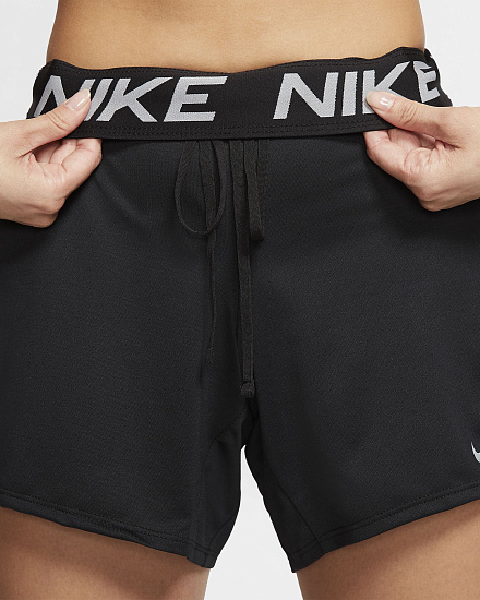 Шорты женские Nike Dry Attk 2.0 TR5 Black/Particle Grey - Фото 5 большая