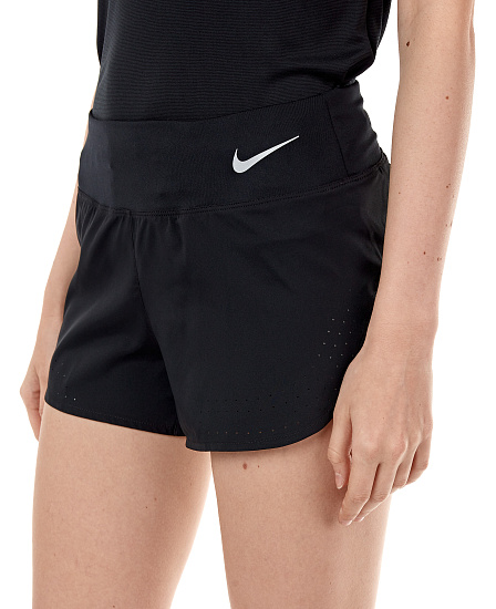 Шорты женские Nike Eclipse 3In Black/Reflective Silv - Фото 7 большая