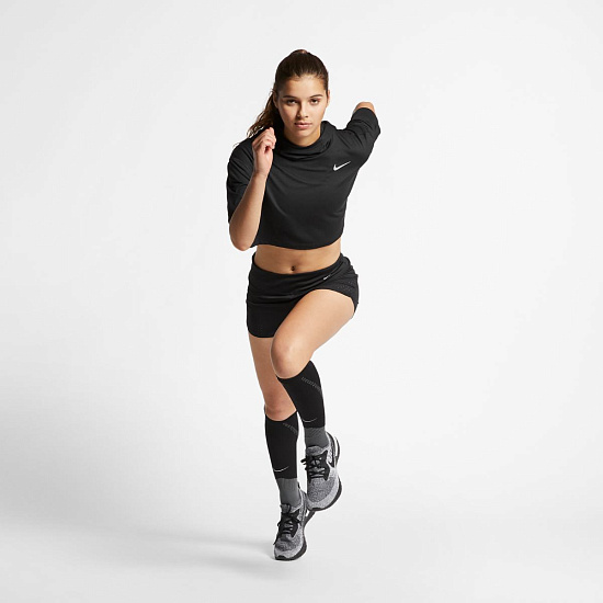 Шорты женские Nike Eclipse 3In Black/Reflective Silv - Фото 5 большая
