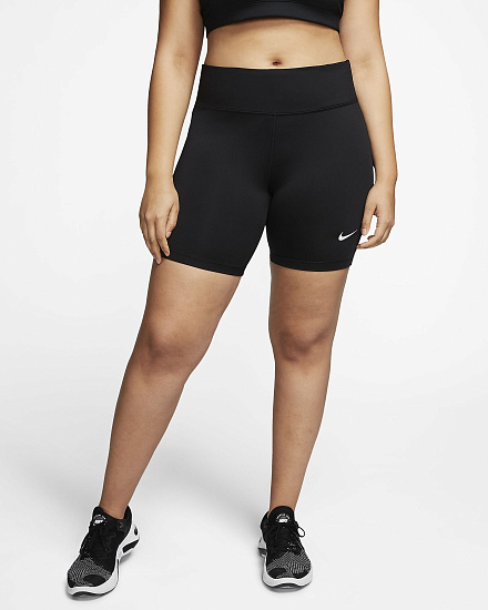 Шорты женские Nike Fast 7In Plus Black/Reflective Silver - Фото 2 большая