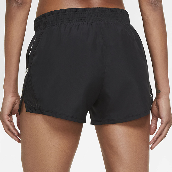 Шорты женские Nike Dri-FIT Icon Clash 10K Black/White - Фото 3 большая