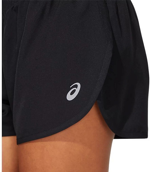 Шорты женские ASICS Core Split Perfomance Black - Фото 5 большая
