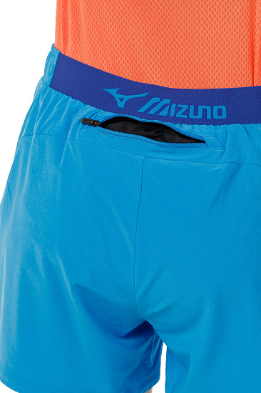 Шорты женские Mizuno Alpha 4.0 Син - Фото 7 большая