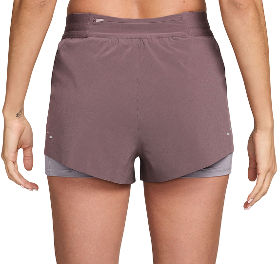 Шорты женские Nike Swift Dri-FIT Mr 2n1 Tattoo/Lt Violet Ore/Reflective Silver - Фото 2 большая